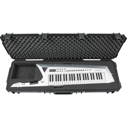 SKB iSeries Roland AX Edge Keytar Hard Case, Waterproof Polypropylene Shell with Foam Interior, TSA Latches and Wheels for Travel Protection