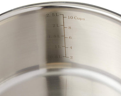 Cuisinart Professional Stainless Saucepan with Cover, 3-Quart, Stainless Steel