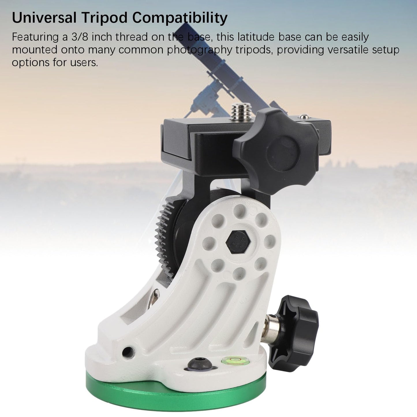 Telescope Mount, Latitude Adjustment Seat for for Star Field, Equatorial Wedge Instrument Latitude Base, 90° Adjustable, Astronomy Telescope Accessory