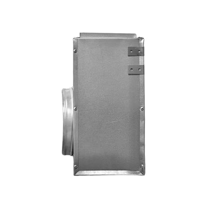 BUILDMART - 48" Plenum Box for [48" Linear Slot Diffuser - (3 Slot) Triple Slot] Premium Insulated Galvanized Sheet Metal Plenum Box for Heating and Cooling - Texas Buildmart