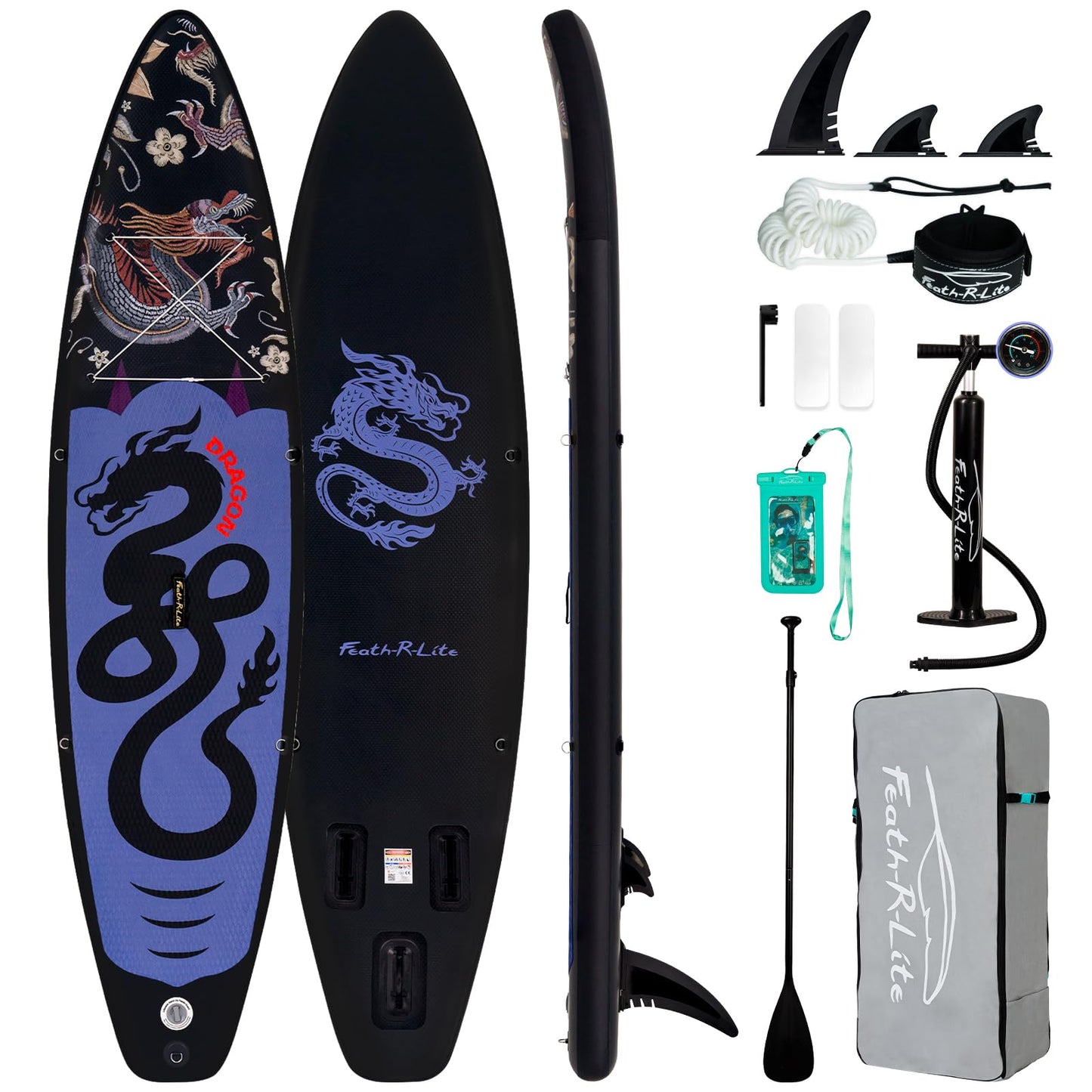 FunWater 11'×33"×6" Inflatable Stand Up Paddle Board with Premium SUP Paddleboard Accessories, Wide Stable Anti-Slip EVA Deck,Paddle Boards for Adults & Youth of All Skill Levels
