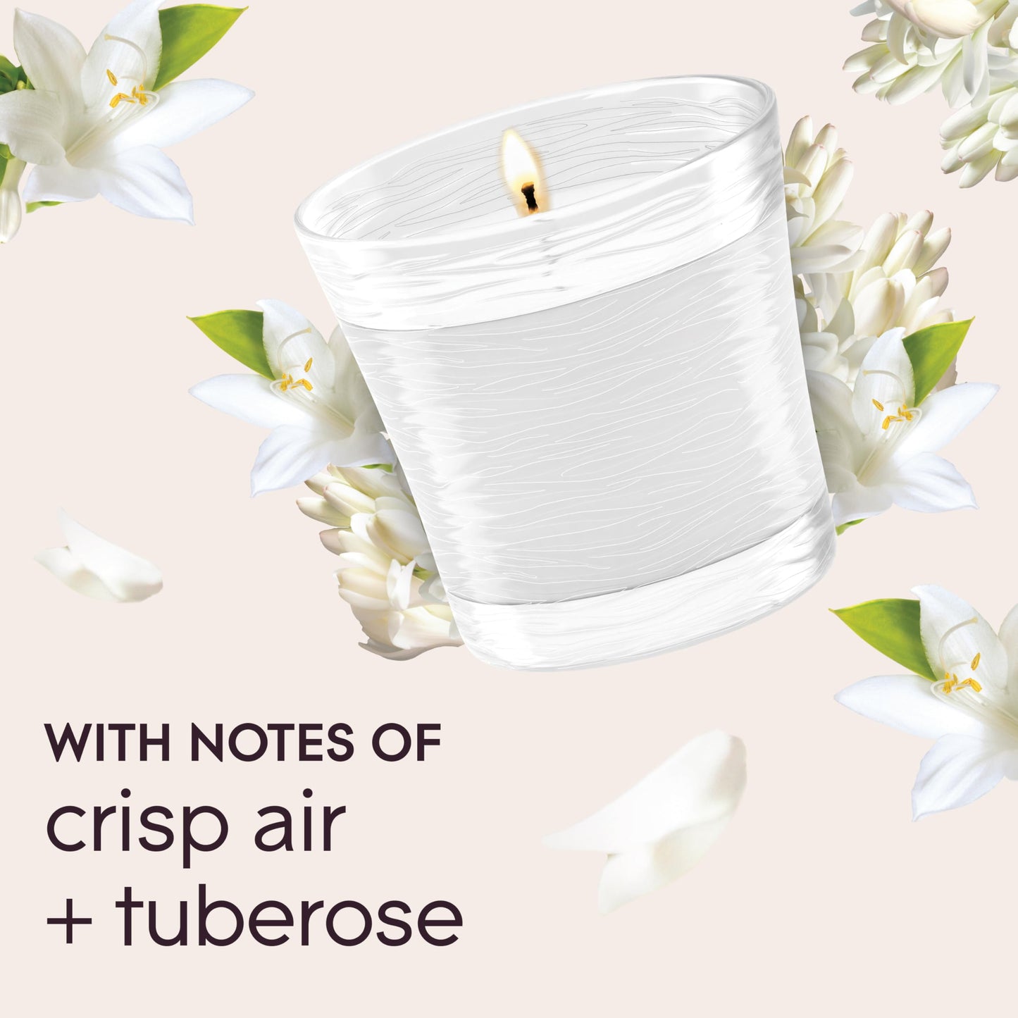 Glade 1-Wick Scented Candle Jar, Clean Linen, Air Freshener Infused with Essential Oils, 4.08 Oz