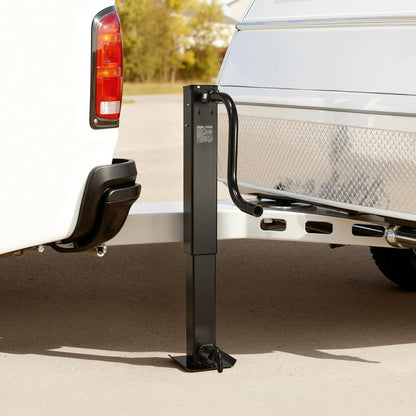VEVOR Heavy-Duty Trailer Jack, 12,000 lbs Load Capacity, Sidewind Square Direct Weld-on Trailer Jack with Handle Crank, Adjustable Drop Leg, 26-Inch Travel for Lifting RV, Utility, Yacht Trailers