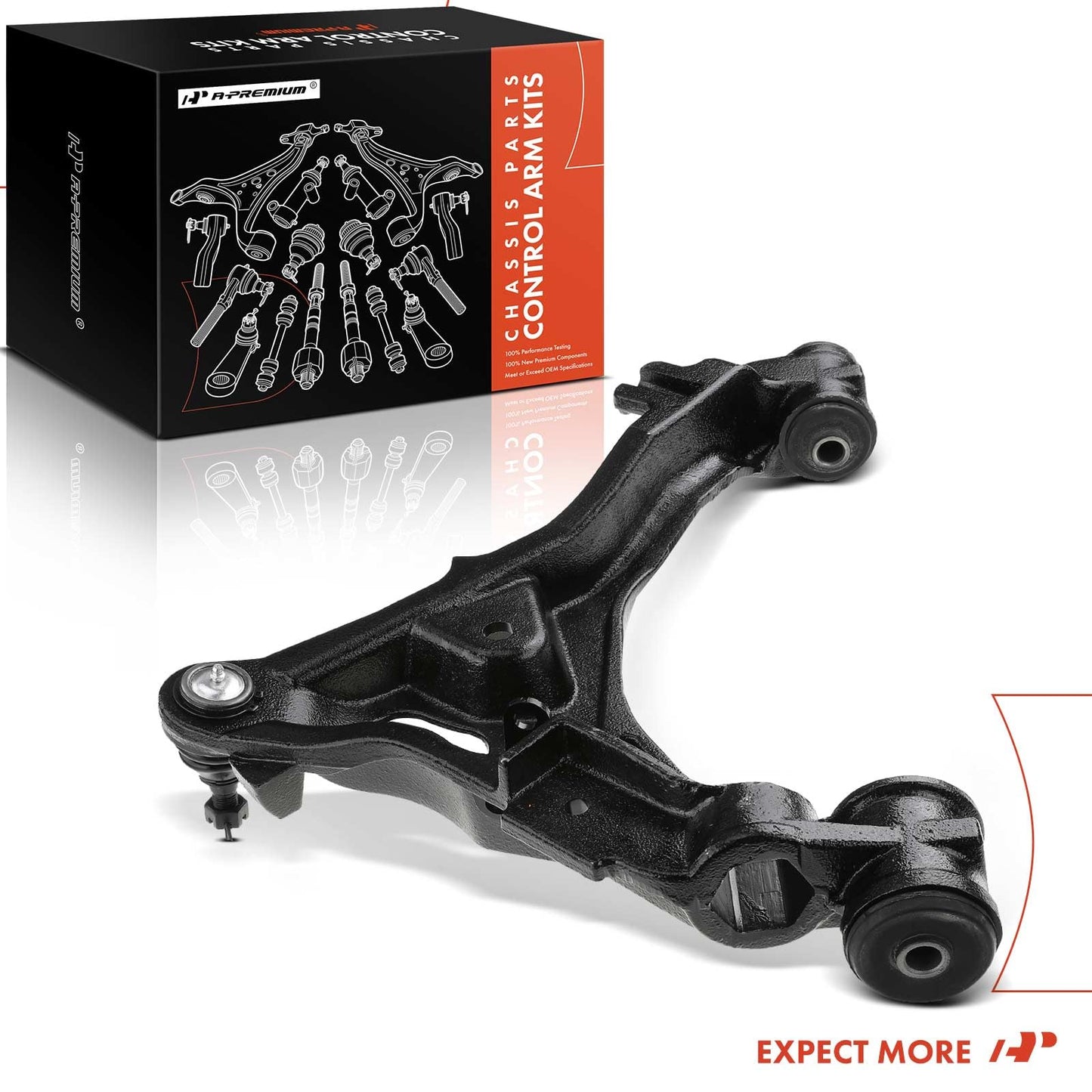 A-Premium Front Left Lower Control Arm, with Ball Joint & Bushing, Compatible with Ford F-150 1997-2003, F-250 1997-1999, Expedition 1997-2002, Lincoln Navigator 1998-2002, 4WD