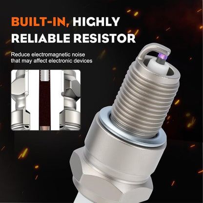 BPR5ES Spark Plug - High Performance for Honda | NGK 7734, Torch F5RTC | 2 Pack