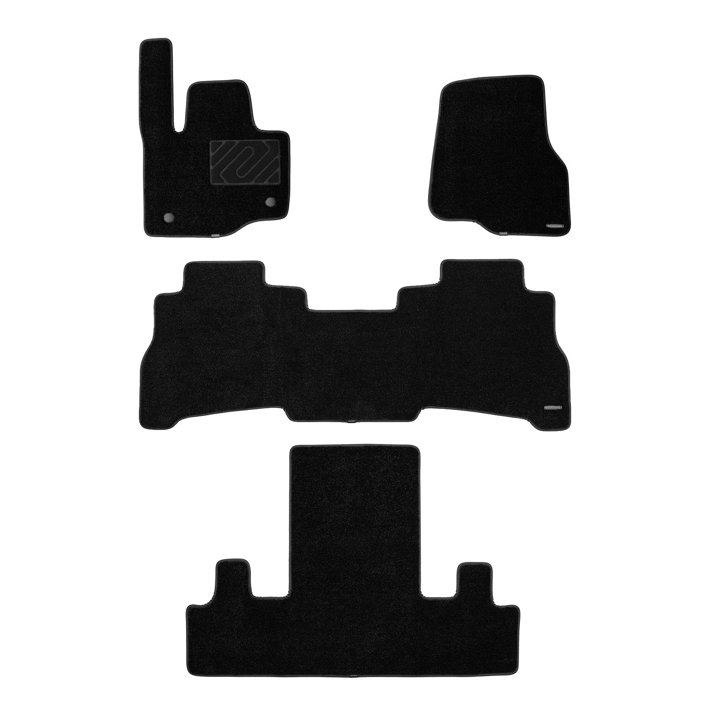 WENNEBIRD Superior Carpet Floor Mats for 2018-2024 Ford Expedition 7 Seats (Not for 8 Seats), 0.6-Inch Ultra-Thick, Noise-Reducing, All-Weather Waterproof Anti-Slip – 4-Pc Set