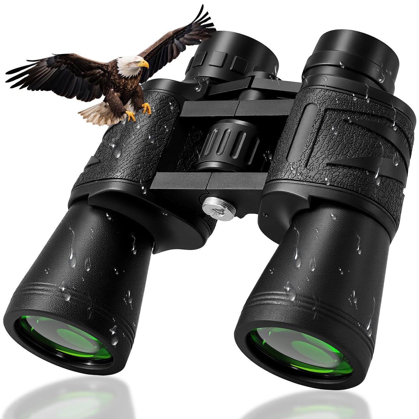 HuaZiChok 10x50 Binoculars for Adults, HD BAK4 Prism FMC Multi-Coated Lens, Waterproof Fogproof High Power Optics for Bird Watching, Hunting, Hiking, Stargazing, Sports, Travel & Astronomy