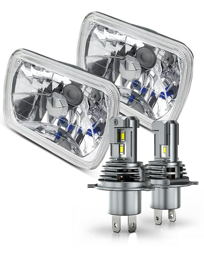 VCSZKXLY 2025 5x7 7x6 H6054 LED Headlights Compatible for 2003 2004 2005 2006 2007 2008 2009 Chevy Kodiak GMC C4500 C5500 C6500 TopKick Headlight High Low Beam, DOT Approved, 500% Brightness