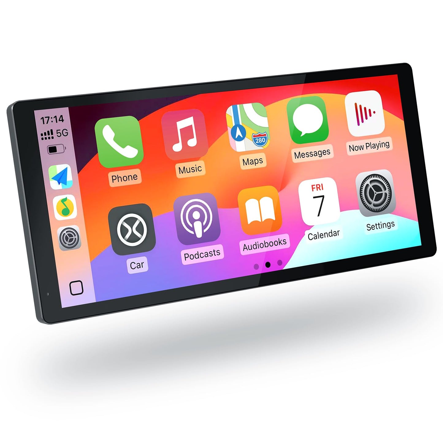 Wireless Carplay Screen for Car, 10.3'' Portable CarPlay & Android Auto Touchscreen, with 60Fps,1600 * 720 Ultra High Resolution, Support Steering Wheel Control