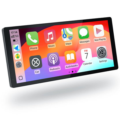 Wireless Carplay Screen for Car, 10.3'' Portable CarPlay & Android Auto Touchscreen, with 60Fps,1600 * 720 Ultra High Resolution, Support Steering Wheel Control