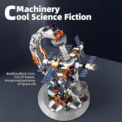 Space Station Globe Building Set for Students 360° Rotatable Educational Toys for Science Experiments with Dual Illumination Modes 21332 STEM Toys Gift for Teens 8-14 Years (657 Pieces)