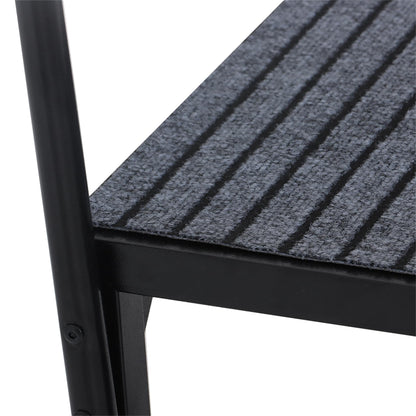 labwork 4 Step RV Steps with 2 Handrails w/Step Mat 660 lbs Load Capacity Spa Steps Outdoor Stairs for 5th Wheel RV Camper Trailer Porch with Non-Slip Mats