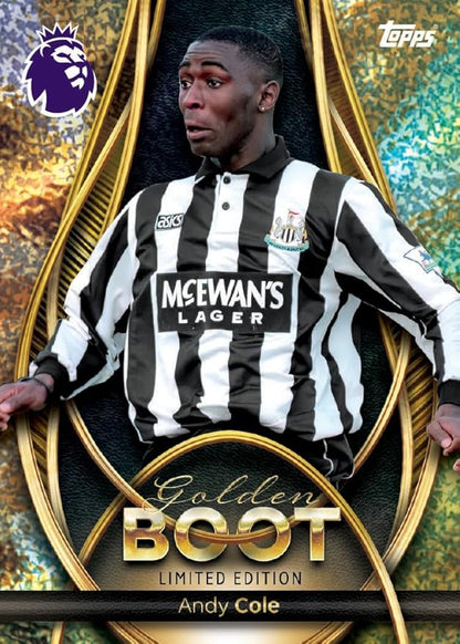 Topps Premier League 2026 - Debut Edition - Golden Boot Tin - Contains 57 Cards Including 7 Exclusive Golden Boot LE Cards