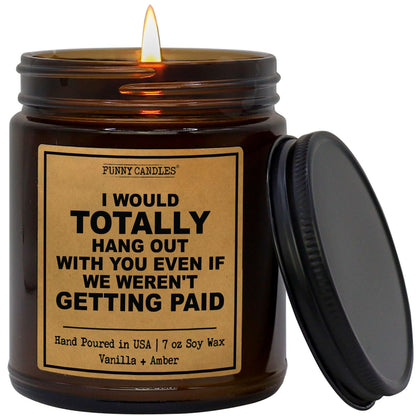 Funny Candles - Coworker Gifts for Women, Men, Work Bestie Gifts - Coworker Leaving for Friends, Birthday Best Friend Candle, Going Away Gift, Vanilla Scented, Funny Candles Made in USA