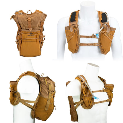 Orange Mud Adventure Pack 12 L 3.0 – Coyote Brown Hydration Backpack with Included 2 L Bladder – Trail Running, Hiking, MTB & Multi‑Sport Gear Pack