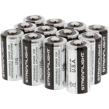 STREAMLIGHT TLR 1-HL (High Lumen) Rail-Mounted 1000 Lumens C4 LED Flashlight, Flat Dark Earth, with Streamlight Lithium Batteries - 12 Pack