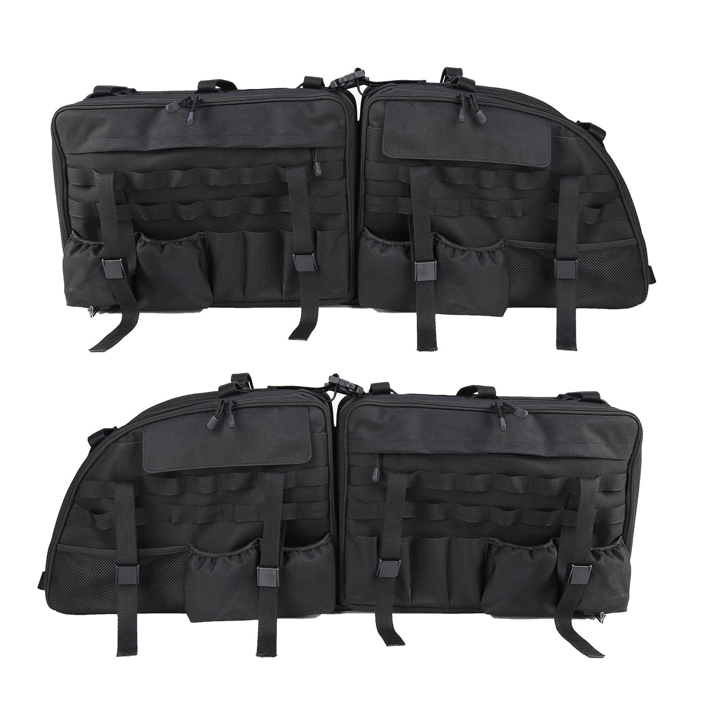 Linskip TrunkMate Roll Bar Organizer for Ford Bronco 2021-2025, Roll Bar Storage Bag for 2 Door Bronco Trunk Accessories, Durable Molle Webbing + Convenient Storage Pocket Piar