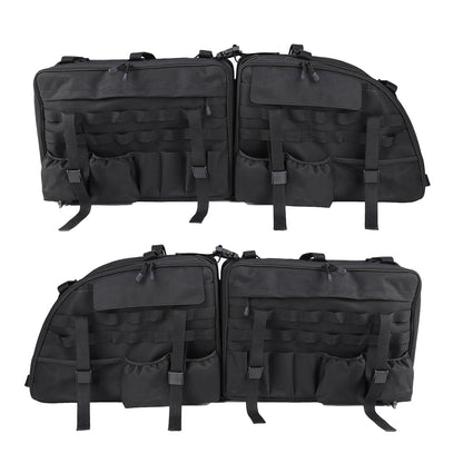Linskip TrunkMate Roll Bar Organizer for Ford Bronco 2021-2025, Roll Bar Storage Bag for 2 Door Bronco Trunk Accessories, Durable Molle Webbing + Convenient Storage Pocket Piar
