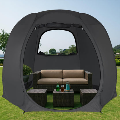 Alvantor® Pop Up Screen Tent House Room Instant Outdoor Camping Canopy Sun Shelter Gazebo for Patio, Backyard & Deck, Privacy Tent(2-10 People, 8'x8' 10'x10' 12'x12')