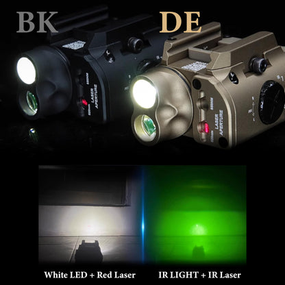FMATAL GEAR XVL2 Style Light IR Laser + IR Illum + Red Laser + White LED Flashing Sight for AEG GBB CQB Cosplay | Display (DE)