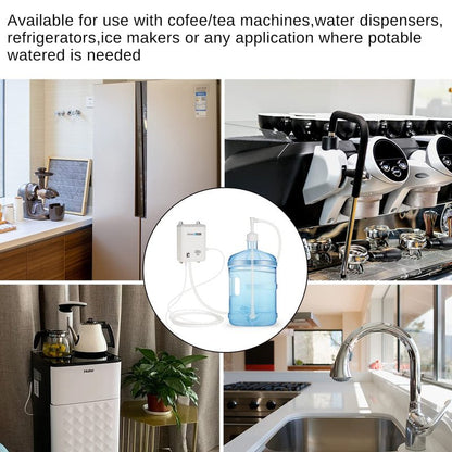 TDRRICH Bottled Water Dispensing Pump System Single-Tube, Drinking Electric Water Pump for 5 Gallon Flow Rate 2L Power 30W Pressure Value 60PSI for Homes Offices Bars Restaurants
