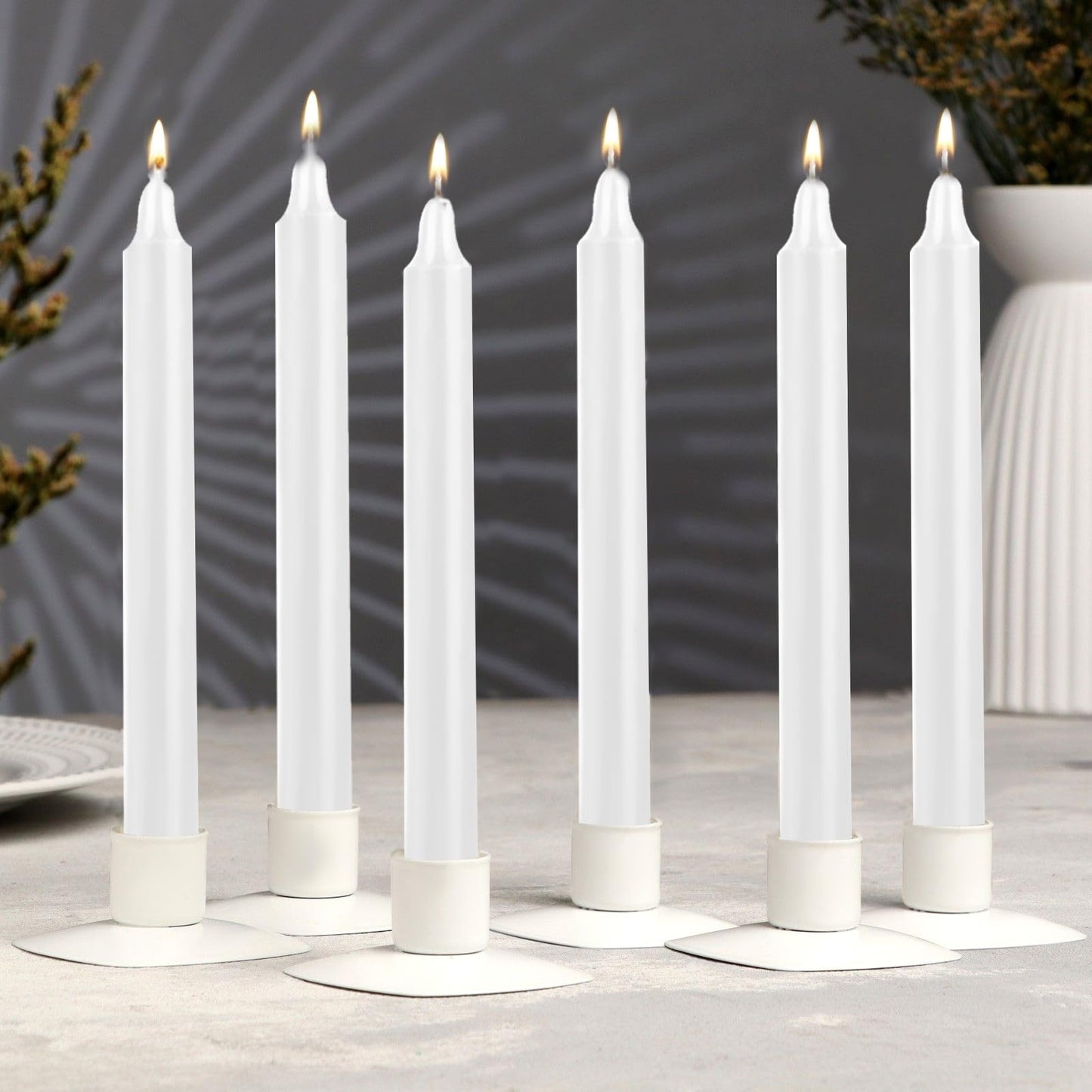 24 Pack White Spell Chime Candles – Premium Mini Unscented Taper Candles for Rituals, Prayer, Meditation, Altar, Spells – 4" Tall – Ideal for Witches & Spiritual Practices