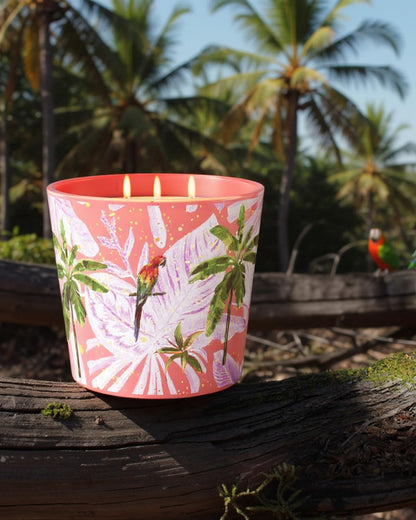 Sangria Sunshine Scented Candle, 30oz Natural Soy Wax Non Toxic, Large 3-Wick Luxury Aromatherapy Candle for Home | 100+ Hour Slow-Burn for Home Decor, Stress Relief, SPA