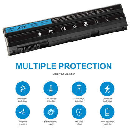 T54FJ M5Y0X 8858X Laptop Battery for Dell Latitude E6420 E6520 E6530 E5420 E5520 E5430 E5530 Inspiron 17r-7720 17r-se-7720 17r-5720 15r-5520 15r-7520 P/N: T54F3 P8TC7 P9TJ0 R48V X57F1 M421R M521R