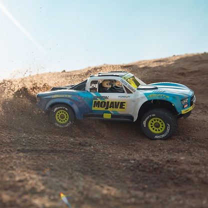 ARRMA RC Truck Mojave GROM 4x4 Smart Small Scale Desert Truck RTR (with Battery and Charger Included) Blue/White ARA2104T2