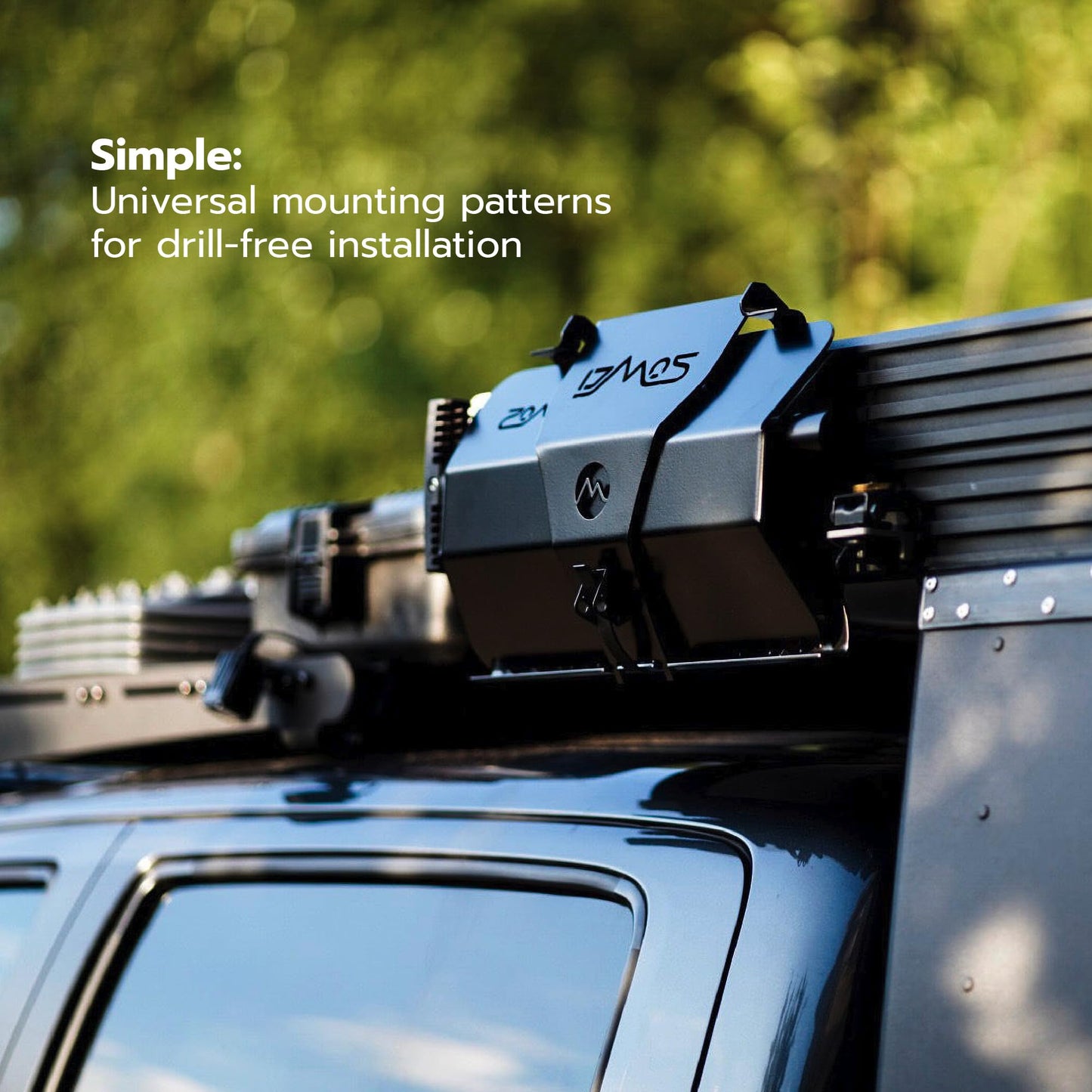 DMOS Shovel Mount - Aluminum Off-Road & Overlanding Tool Mount Clamp for Trucks, Cars, & ATVs - Stealth Shovel