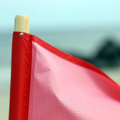 erda Liberty Stripe Pro Beach Recycled Polyester Rip-Stop 20 ft Lightweight Windscreen, Privacy Screen, Wind Blocker, Free Matching Shoulder Bag