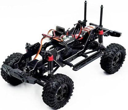 HOBBYPLUS CR-18P V3 Brushless Rushmore in Red - 1/18 Scale RC Truck Crawler with Off-Road RC Trucks Features Portal Axles &amp Metal Gears - Ready-to-Run 2S/3S LiPo Compatible (1810417-V3)
