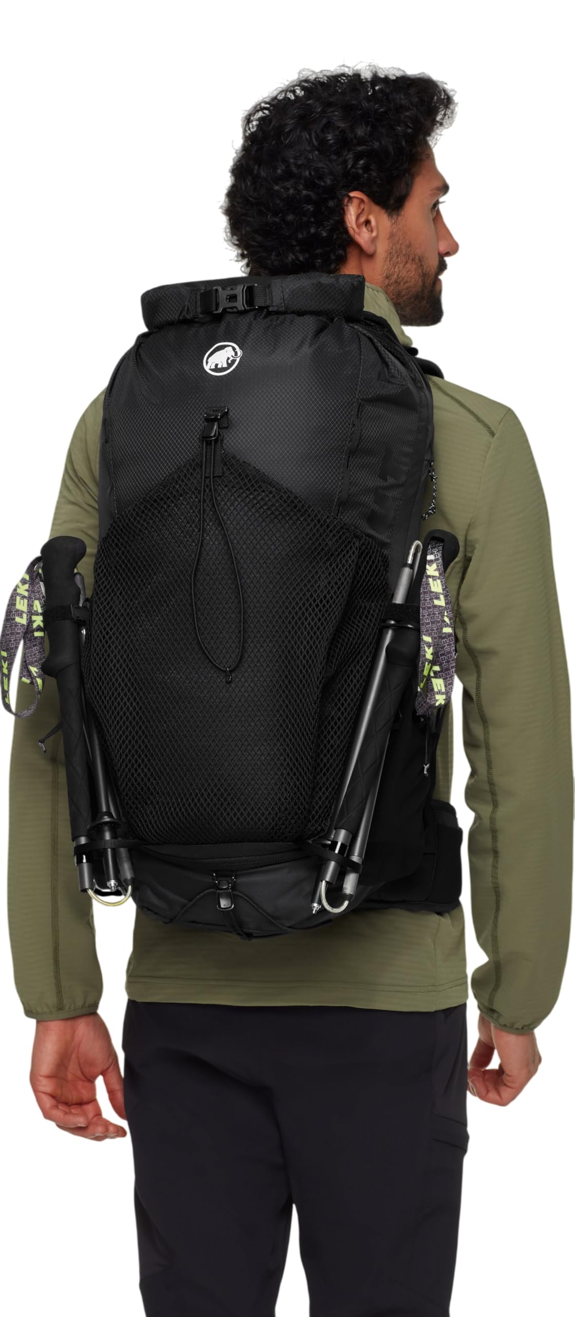 Mammut Spine 28-35L Backpack – Outdoor Pack w/Adjustable Volume, Ergonomic Suspension System, Durable Water-Repellent Fabric & Multi-Use Design for Hiking, Running, Travel & Everyday, Black
