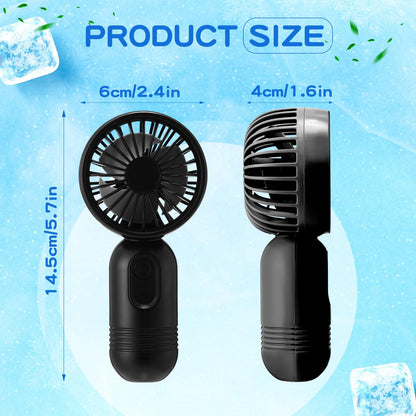Rossesay 36 Pcs Mini Portable Fan Bulk Cute Handheld Lightweight Small Little Personal Hand Eyelash Fan 3 Speeds USB Rechargeable for Women Men Indoor Outdoor Makeup Travel (Black)