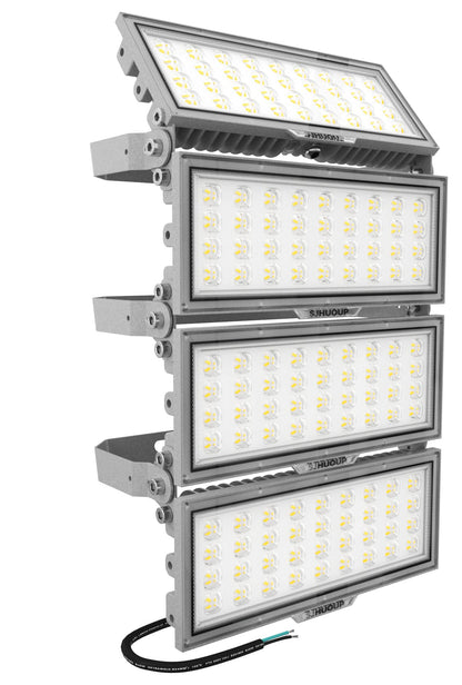 SJHUOUP 400W LED Stadium Lights,52000Lumen 6500K Super Bright LED Flood Light Outdoor,Surge 6KV IP67 Waterproof Adjustable Lighting Angle for Stadium,Arena
