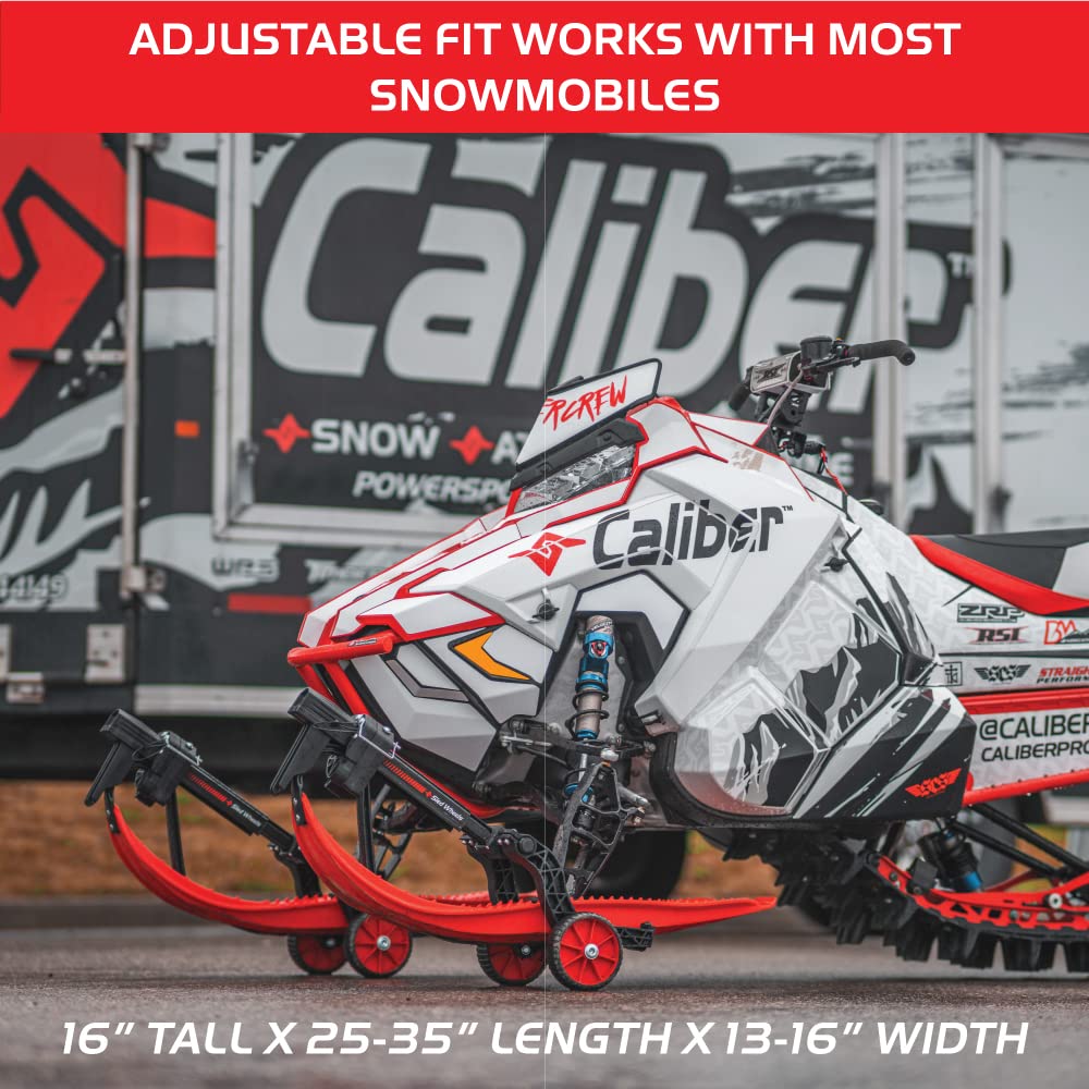 Caliber Sled Wheels 13585, Universal Snowmobile Transport Kit, Pair