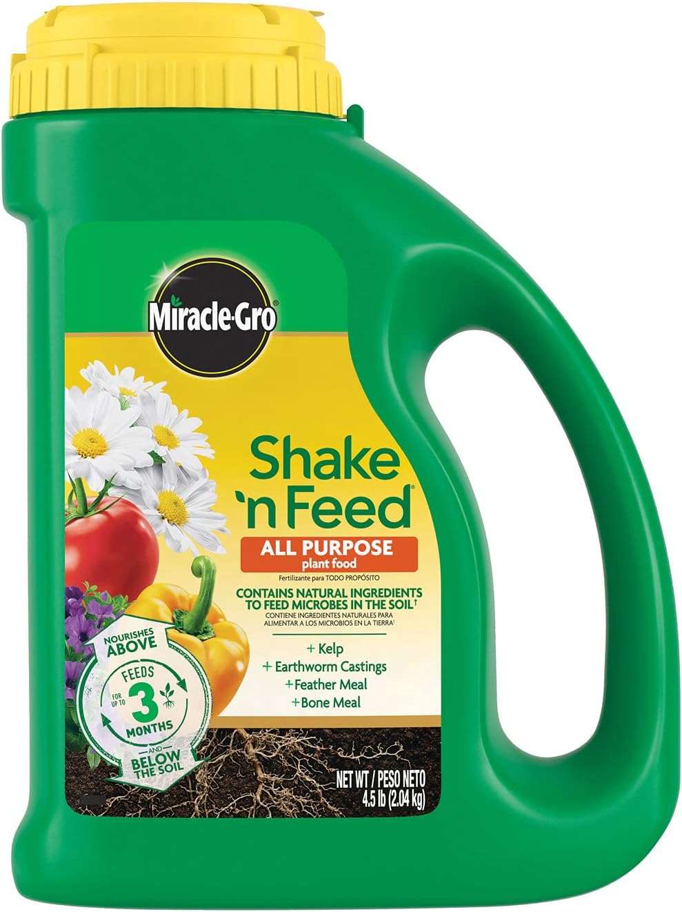Miracle-Gro All Purpose Plant Food - Feeds Indoor & Outdoor Plants for 3 Months, 4.5 lbs (Pack of 6)