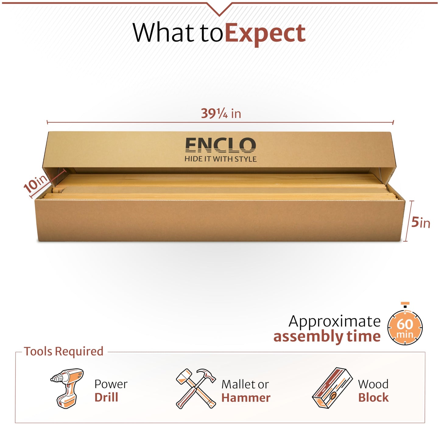 5ft H x 3.2ft W (1 Panel) No Dig Enclo Fairmont Cedar Wood Privacy Screen, Great to Hide Trash Cans, Decorative Patio Screen, Outdoor Privacy Fence Panel, Air Conditioner Barrier, EC18043
