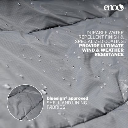 ENO, Eagles Nest Outfitters Vulcan UnderQuilt Water-Repellent Hammock Insulation, Storm