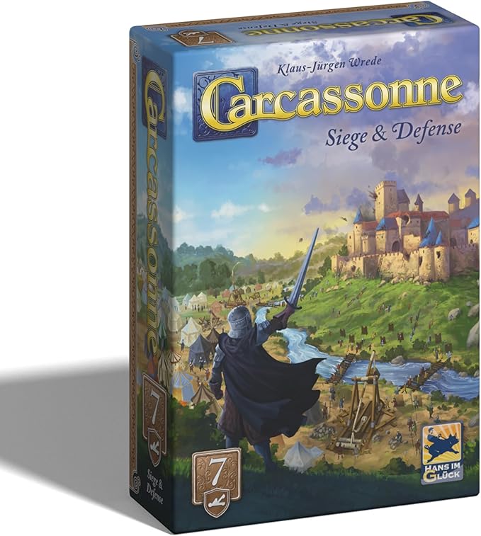 Hans Im Gluck Carcassonne Siege &amp Defense Board Game Expansion - Add Fortresses Catapults &amp New City Challenges Family Fun for Kids &amp Adults Ages 8+ 2-5 Players 45 Minute Playtime