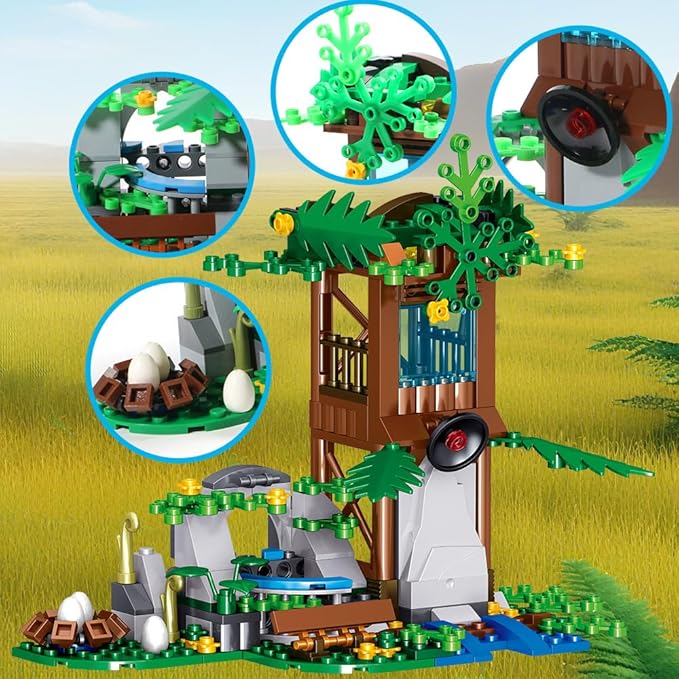 546 Pcs Dinosaurs Building Blocks Set Dinosaur Toys for Age 6+YearsDinosaur Park World Construction Dino Birthday Gifts for Boys
