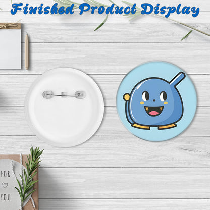 100 Sets 2.25 Inch Button Making Supplies 58mm Blank Badge Parts for Button Maker Machine Round Badge Buttons Pins Press Refills Includes Metal Cover Clear Film Plastic Base