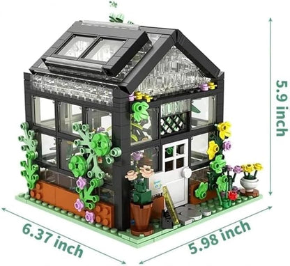 General Jim's Modular Building Block Set Greenhouse Botanical Flower Garden House MOC Building Set