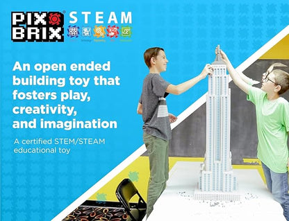 Pix Brix Pixel Art Puzzle Bricks - Animals and Artic Pixel Play Scene 1906 Pieces - Interlocking Building Bricks Create North Circle Scene Without Water or Glue - Stem Toys Ages 6 Plus