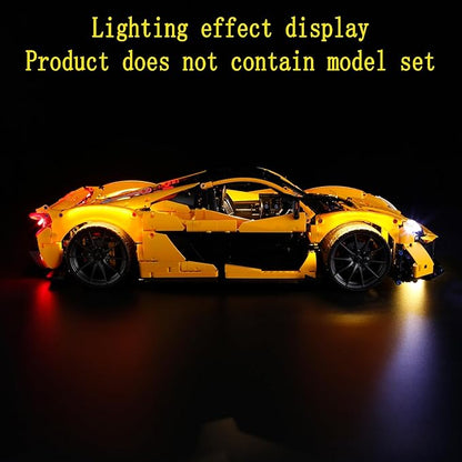 LED Light Kit Compatible with Lego McLaren P1 Building Blocks Model - Lighting Set for Technic 42172 (Model Set Not Included)