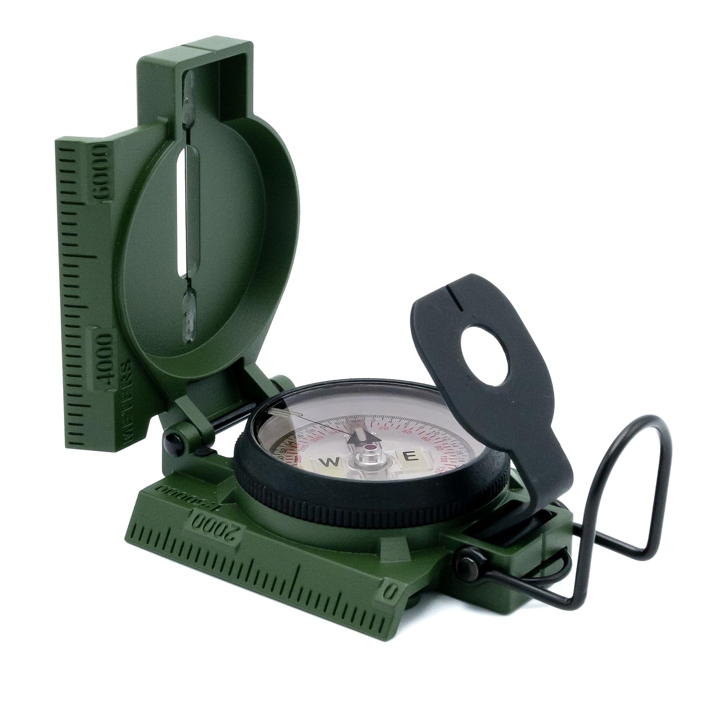 Brunton Model 94 Advanced Lensatic Compass, Military Grade, Phosphorescent, Aluminum Body, Made in USA