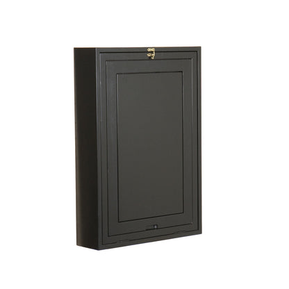 SEI Furniture - Minford Fold-out Convertible Desk - Black - Transitional Design, Black Finish - Fully Assembled - Ideal for Home Office, Bedroom (HO9291)