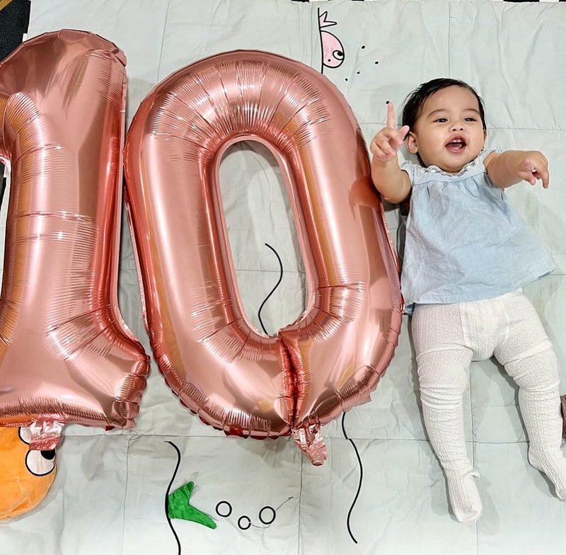 Rose Gold Number 23 Balloon 40 inch, 23 Number Balloons, 23rd Birthday Decorations, 23 Year Old Women Men Rose Gold Party Supplies
