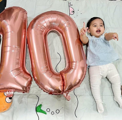 Rose Gold Number 23 Balloon 40 inch, 23 Number Balloons, 23rd Birthday Decorations, 23 Year Old Women Men Rose Gold Party Supplies