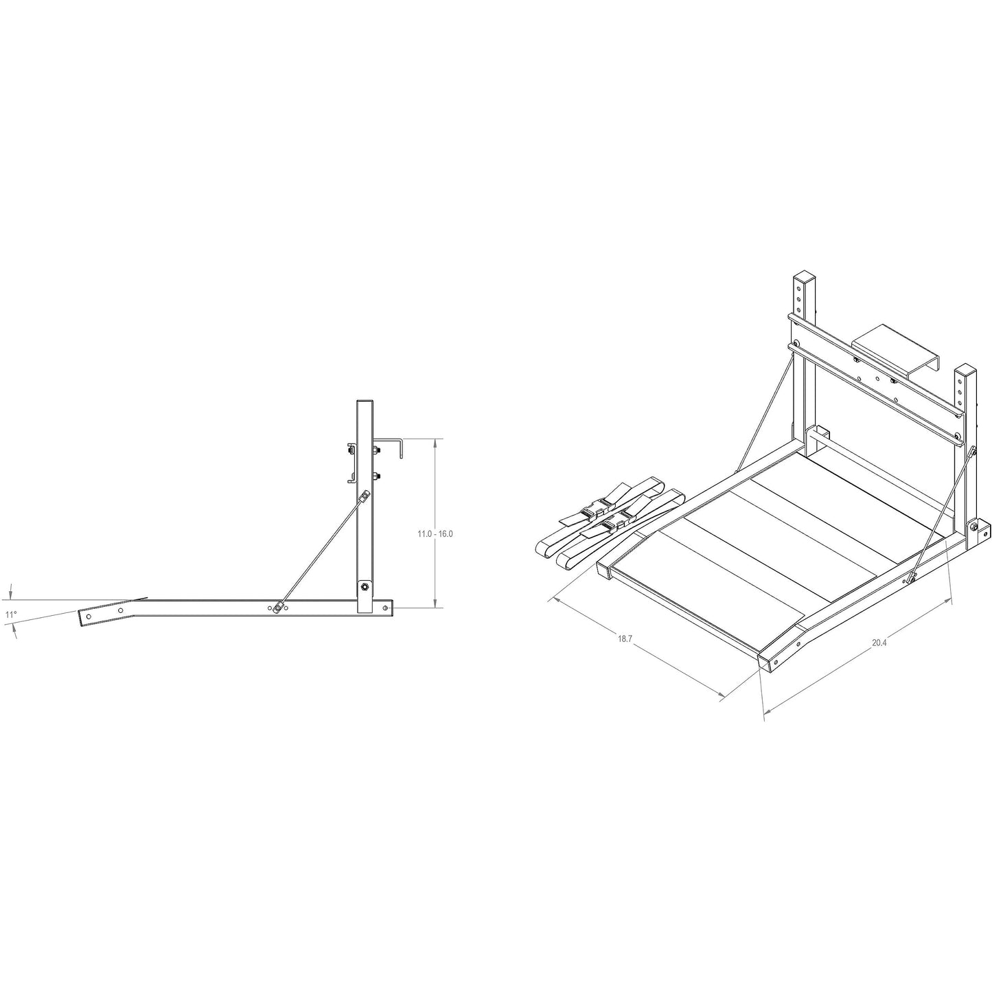 Extreme Max 3005.4248 Dog Ladder/Ramp Platform - Clear Anodized, Standard